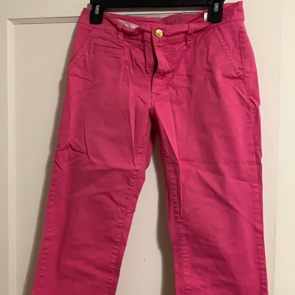 Pink capri jeans